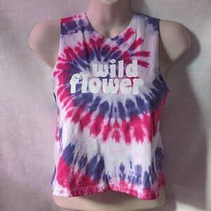 Wildflower Tie-dye Crop Tank‎ (Hand-dyed)